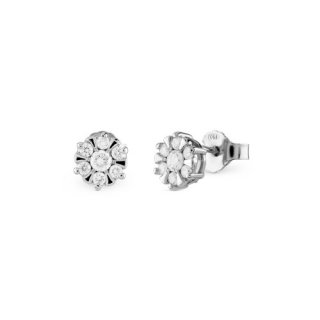 Bliss - Orecchini Grace - Oro Bianco - Diamanti 0.31 Ct