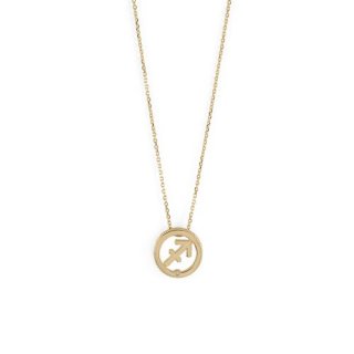 Bliss - Collana Sagittario - Oro Giallo 9Kt - Diamante