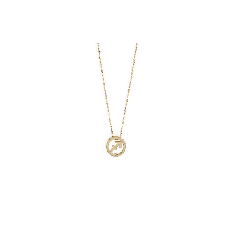 Bliss - Collana Sagittario - Oro Giallo 9Kt - Diamante