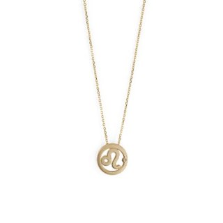 Bliss - Collana Leone Oro Giallo 9Kt - Diamante