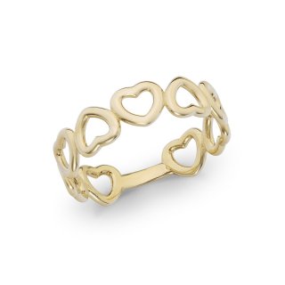 Ambrosia Gioielli - Anello Cuori - Oro Giallo 375‰