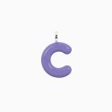 Kidult - Ciondolo Lettera 'C' - Smaltato Viola