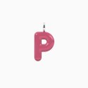 Kidult - Ciondolo Lettera P - Acciaio Smaltato Rosa