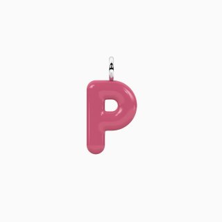 Kidult - Ciondolo Lettera P - Acciaio Smaltato Rosa