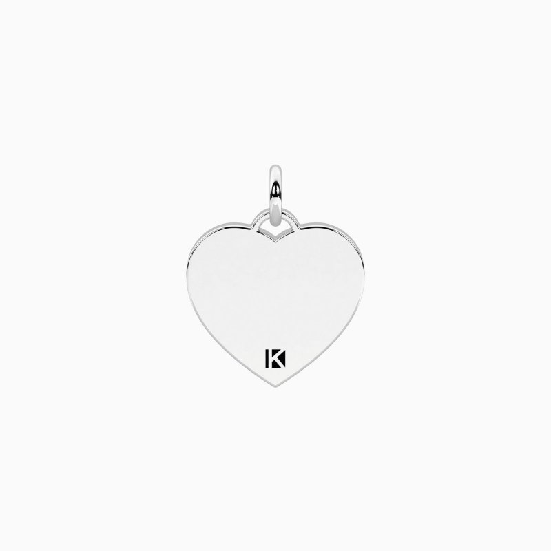 Kidult - Ciondolo Cuore Amicizia - Acciaio Satinato