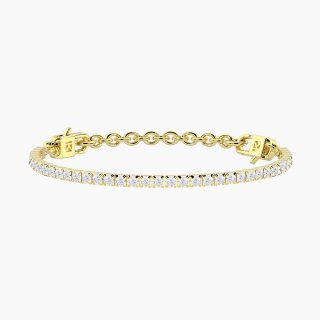 Kidult - Bracciale Tennis Milleluci - Acciaio Dorato - Cristalli