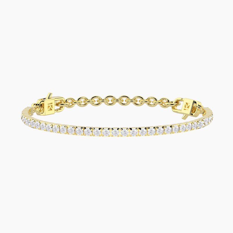 Kidult - Bracciale Tennis Milleluci - Acciaio Dorato - Cristalli