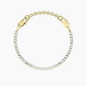 Kidult - Bracciale Tennis Milleluci - Acciaio Dorato - Cristalli