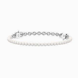 Kidult - Bracciale Señorita - Perle Conchiglia - Acciaio