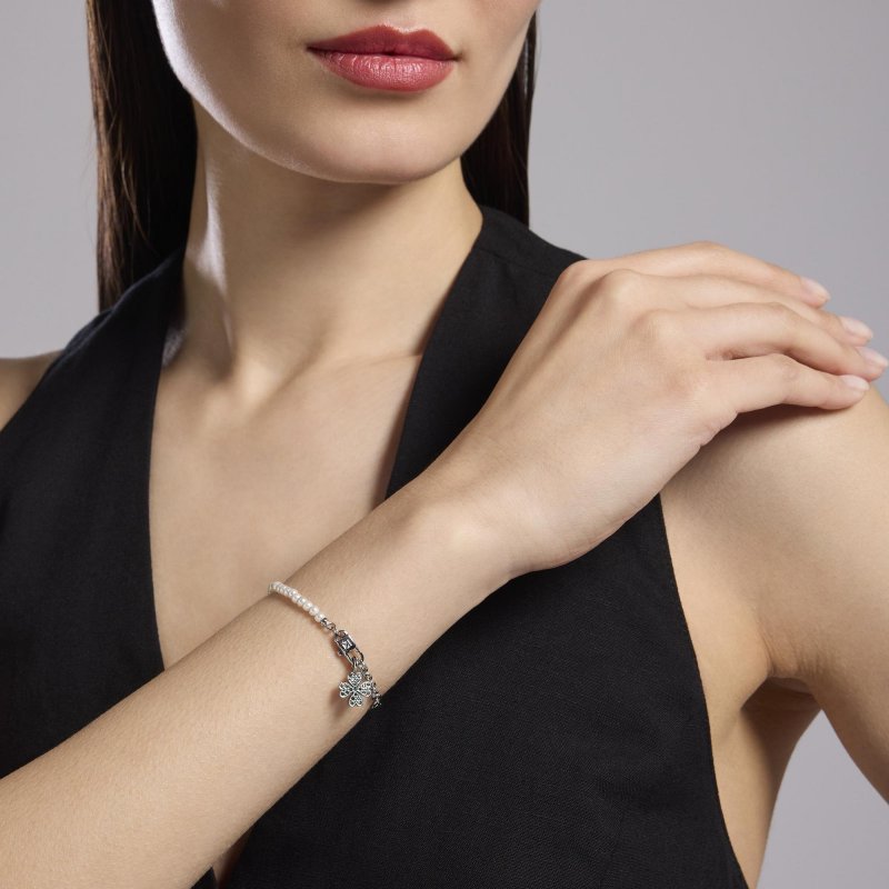 Kidult - Bracciale Señorita - Perle Conchiglia - Acciaio