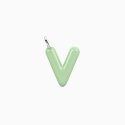 Kidult - Ciondolo Lettera V - Acciaio Smaltato Verde