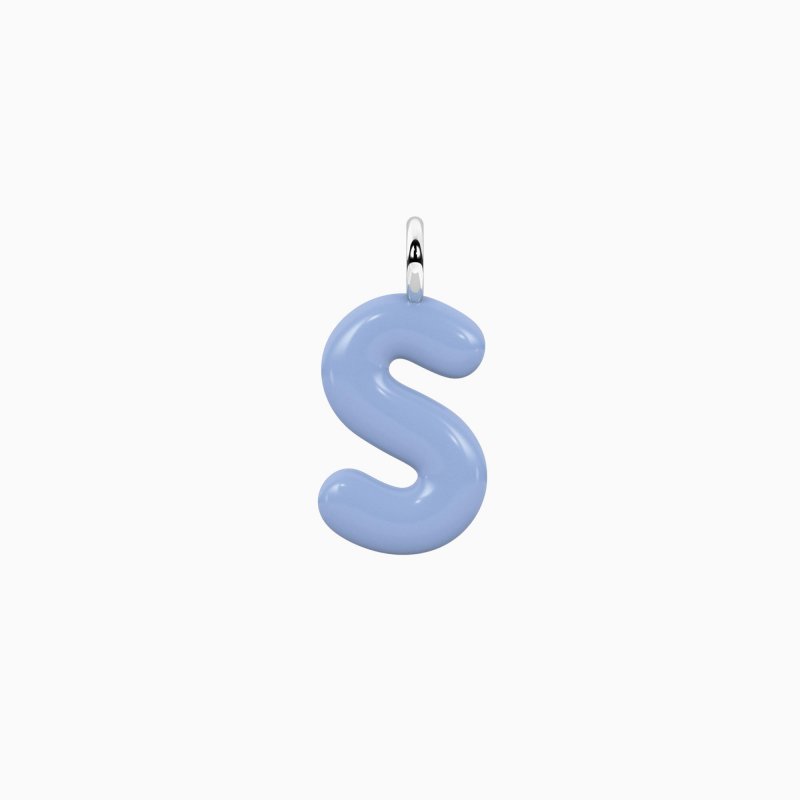 Kidult - Ciondolo Lettera S - Acciaio Smaltato