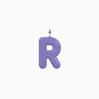 Kidult - Ciondolo Lettera R - Acciaio Smaltato Viola
