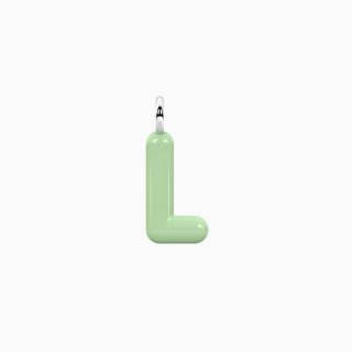 Kidult - Ciondolo Lettera L - Acciaio Smaltato Verde