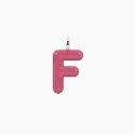 Kidult - Ciondolo Lettera F - Acciaio Smaltato Rosa