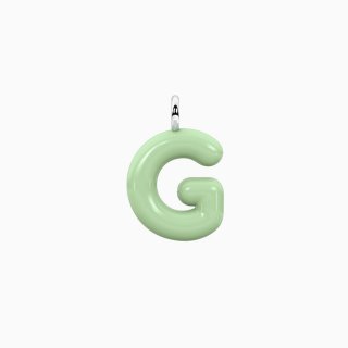 Kidult - Ciondolo Lettera G - Acciaio Smaltato Verde