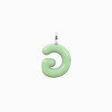 Kidult - Ciondolo Lettera G - Acciaio Smaltato Verde