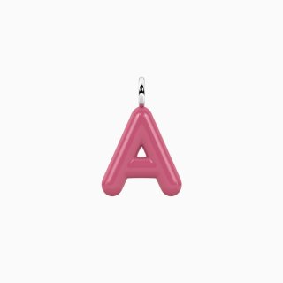 Kidult - Ciondolo Lettera A - Acciaio Smaltato Rosa