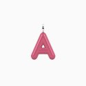 Kidult - Ciondolo Lettera A - Acciaio Smaltato Rosa