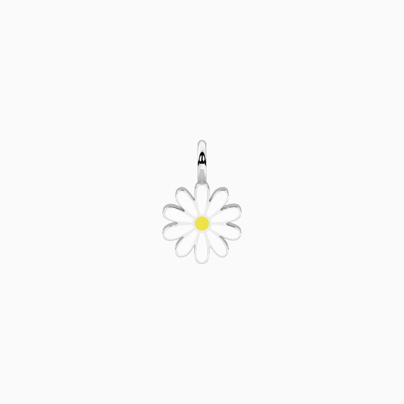 Kidult - Ciondolo Fiore Margherita - Acciaio Smaltato