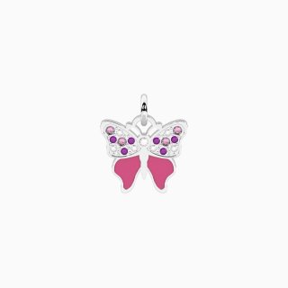 Kidult - Ciondolo Farfalla - Cristalli Rosa