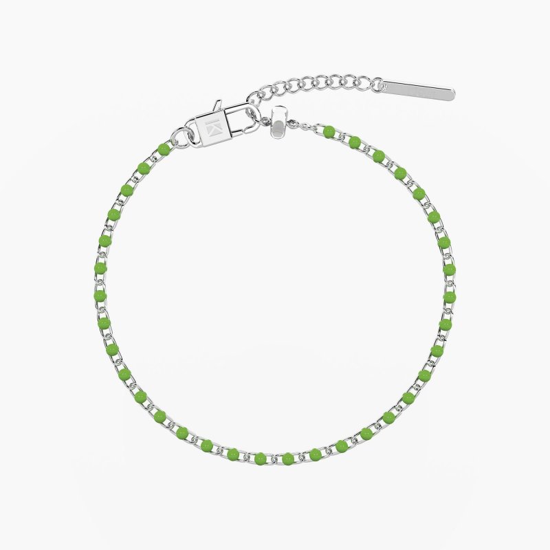 Kidult - Bracciale Verde Pop Corn - Acciaio E Smalto