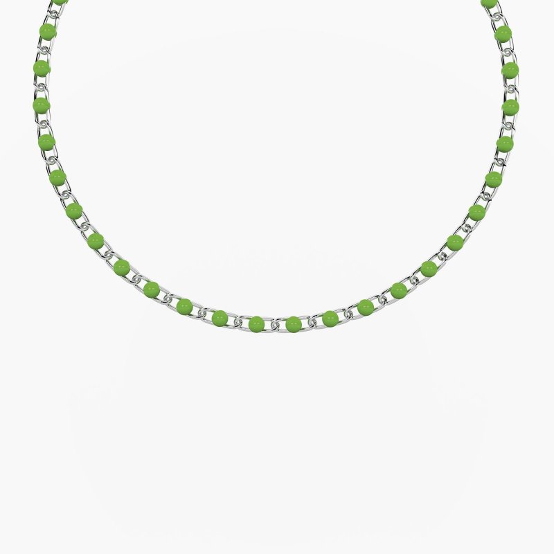 Kidult - Bracciale Verde Pop Corn - Acciaio E Smalto