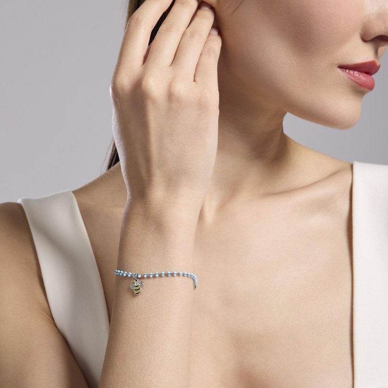 Kidult - Bracciale Componibile - Azzurro - Acciaio
