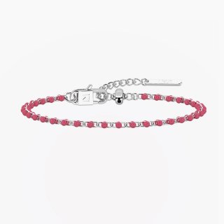 Kidult - Bracciale Rosa Pop Corn - Acciaio E Smalto