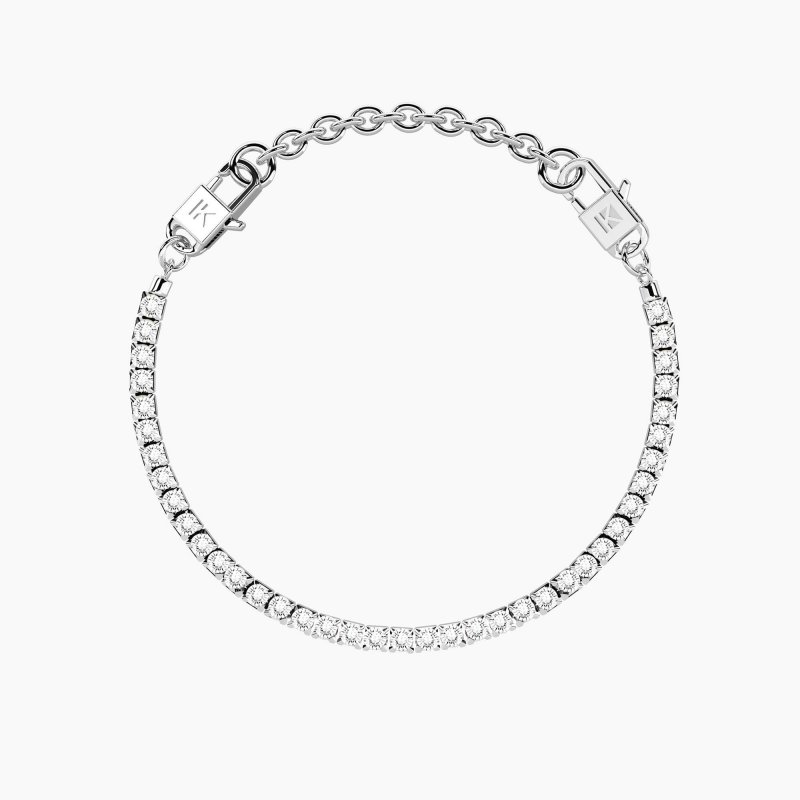Kidult - Bracciale Tennis Milleluci - Acciaio - Cristalli