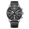 Citizen Aviator Crono - Eco Drive - Acciaio - Pelle