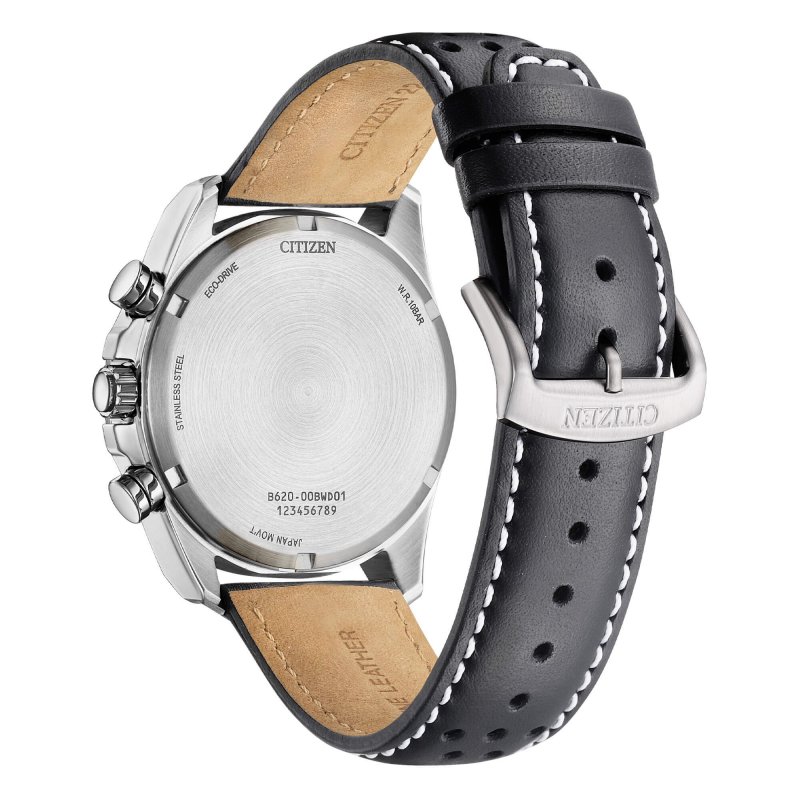 Citizen Racing Crono - Acciaio - Pelle - Wr 10 Bar