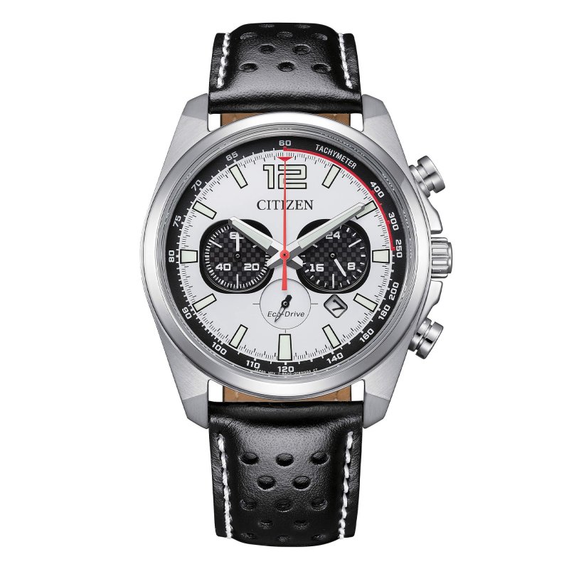 Citizen Racing Crono - Acciaio - Pelle - Wr 10 Bar