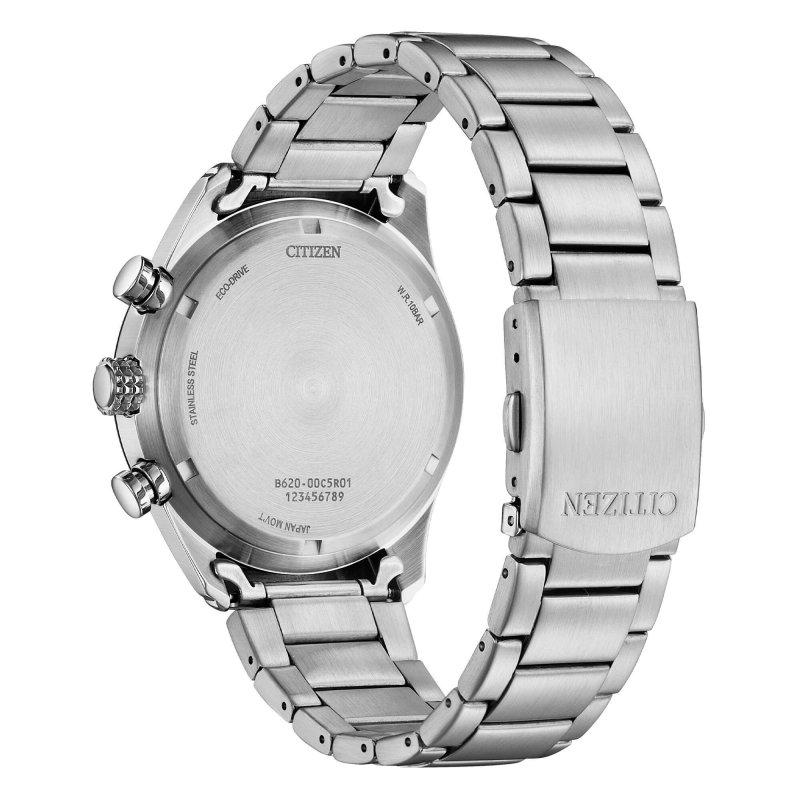 Citizen - Aviator Crono - Acciaio - Quadrante Nero