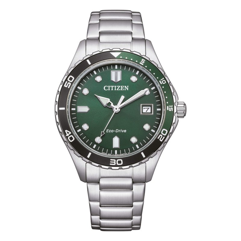 Citizen Marine Unisex - Quadrante Verde - Acciaio