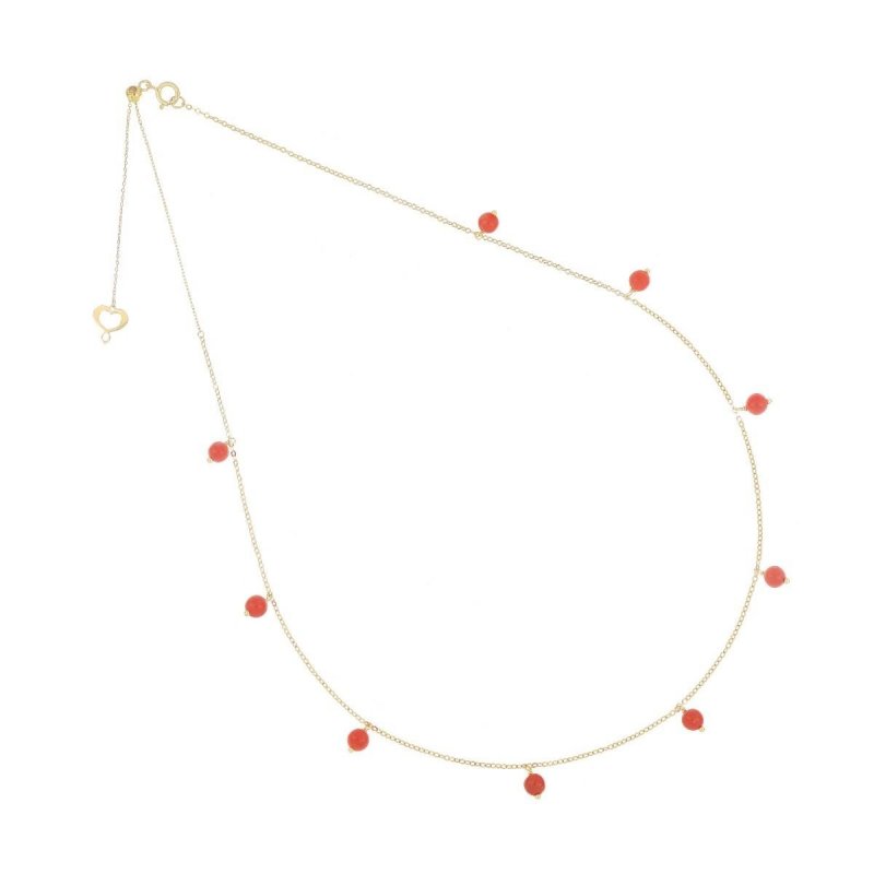 Maman Et Sophie - Girocollo 18Kt - Corallo - Oro Giallo