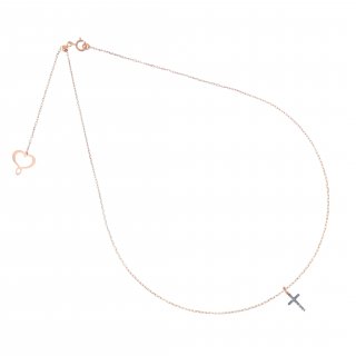Maman Et Sophie - Girocollo Croce - Oro Rosa 18Kt