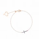 Maman Et Sophie - Bracciale Croce - Oro Rosa 18Kt