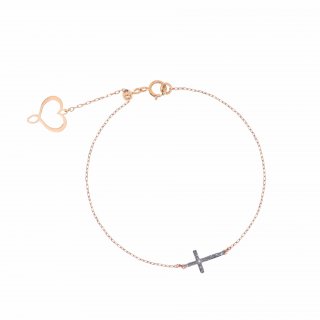 Maman Et Sophie - Bracciale Croce - Oro Rosa 18Kt
