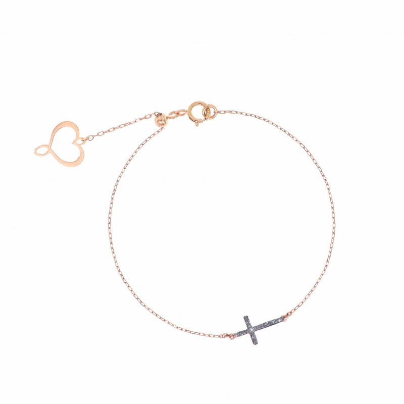 Maman Et Sophie - Bracciale Croce - Oro Rosa 18Kt