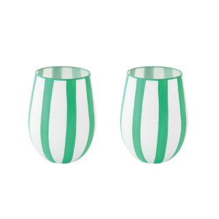 Easy Life - Set Bicchieri Acqua 500 Ml - Vetro - Verde