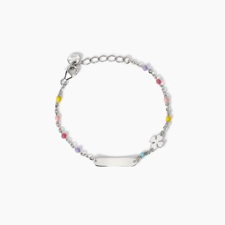 Mabina - Bracciale Lucky-Tag - Argento - Personalizzabile