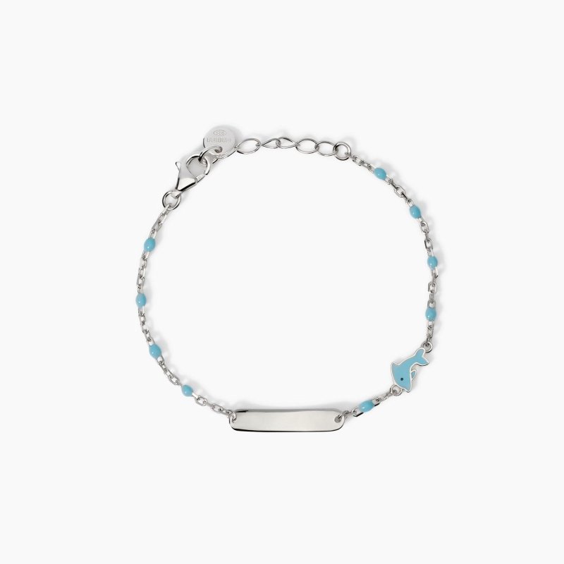 Mabina - Bracciale Delfino - Argento - Personalizzabile