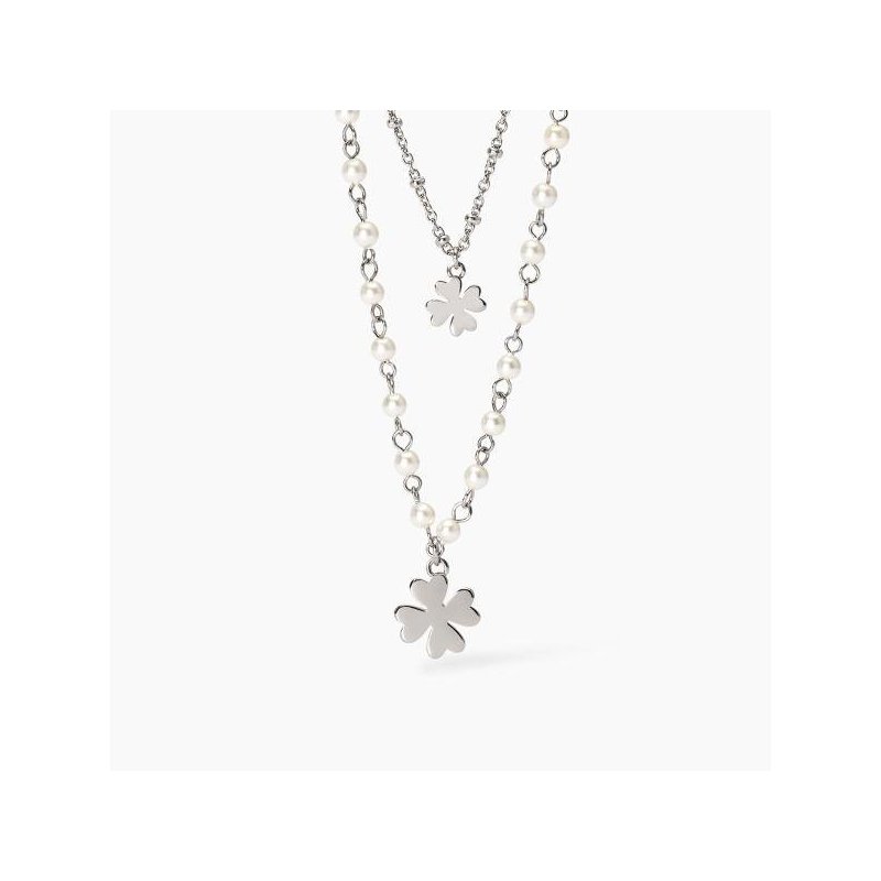 2 Jewels - Girocollo In Acciaio - Perle Conchiglia