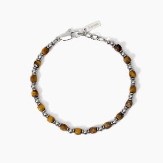 2 Jewels - Bracciale In Acciaio - Occhio Di Tigre Uomo