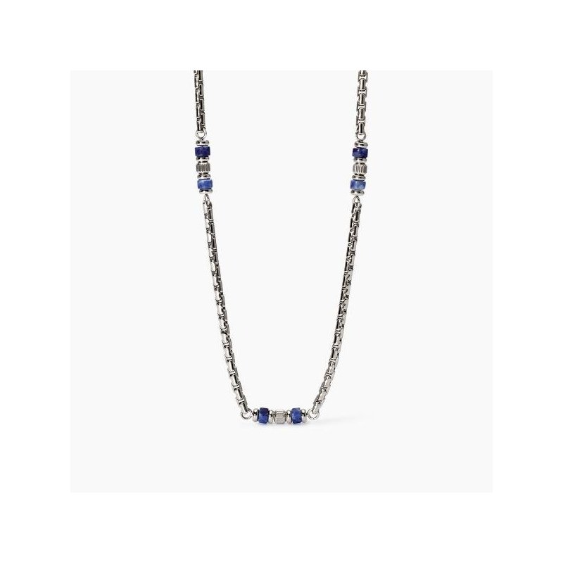 2 Jewels - Collana In Acciaio 316L - Uomo - Sodalite