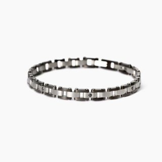 2 Jewels - Bracciale In Acciaio - Uomo - Cristalli Neri