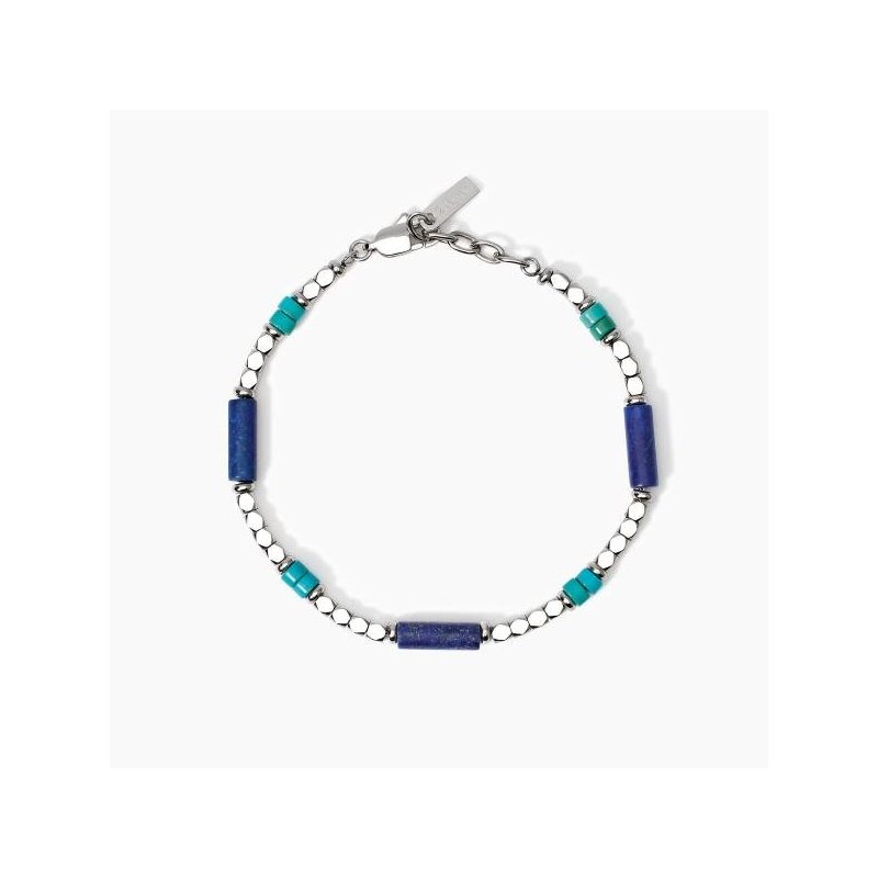 2 Jewels - Bracciale In Acciaio - Lapis Turchese