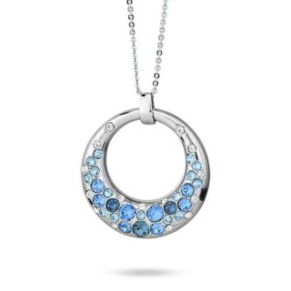 Boccadamo - Collana Rodiata - Cristalli Crystal E Denim Blue