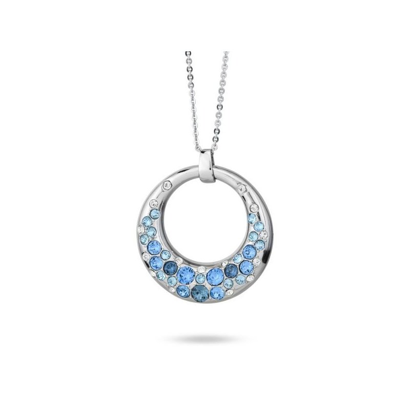 Boccadamo - Collana Rodiata - Cristalli Crystal E Denim Blue